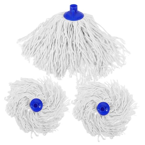 Vaguelly 3 Stück Wiederverwendbare Mop Ersatzköpfe Baumwollgarn für Effektive von Böden Wänden und Fenstern Hochabsorbierend und Langlebig für Täglichen Einsatz Vaguelly 3 Stück Wiederverwendbare Mop Ersatzköpfe Baumwollgarn für Effektive von Böden Wänden und Fenstern Hochabsorbierend und Langlebig für Täglichen Einsatz von Vaguelly