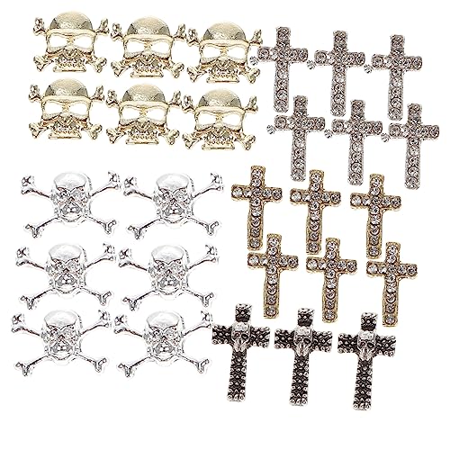 Vaguelly 30 Stück Teiliges Halloween Nagel Schmuck Set Nail Art Kreuz Designs Nageldekorationen für Naturnägel Falsche Nägel Diy Nailart Zubehör Vaguelly 30 Stück Teiliges Halloween Nagel Schmuck Set Nail Art Kreuz Designs Nageldekorationen für Naturnägel Falsche Nägel Diy Nailart Zubehör von Vaguelly