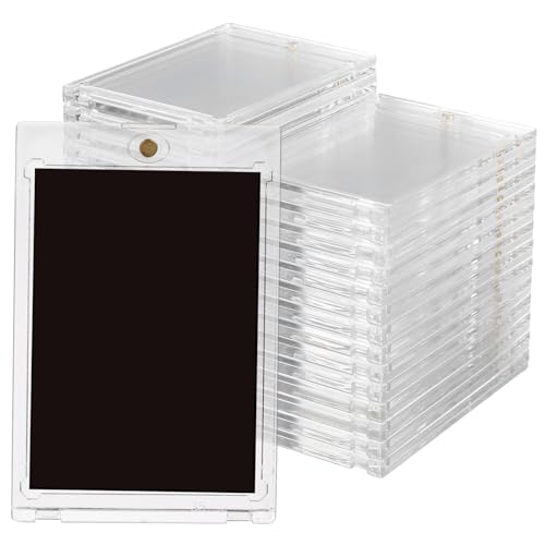 Vaguelly 30 Stück Teiliges Magnetische Kartenhalter Klare Spielkarten Organizer aus Stabilem Kunststoff mit Magnetverschluss für Sammelkarten Sportkarten und Mehr Vaguelly 30 Stück Teiliges Magnetische Kartenhalter Klare Spielkarten Organizer aus Stabilem Kunststoff mit Magnetverschluss für Sammelkarten Sportkarten und Mehr von Vaguelly