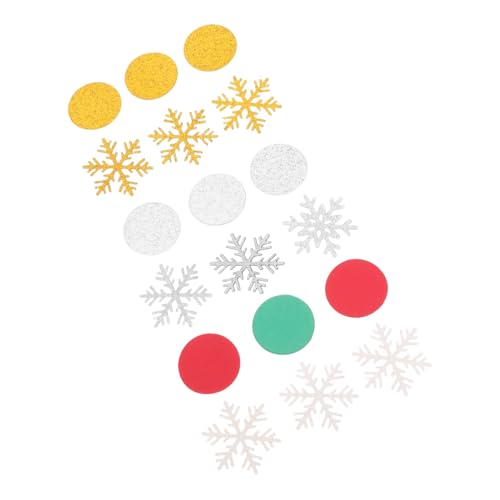 Vaguelly 300 Stück Weihnachtskonfetti Schneeflocken Rundes Glitzerpapier Streudeko Festliche Tischdekoration für Party Dessertstation Winterfeiern Rot Grün Gold Silber Mix Vaguelly 300 Stück Weihnachtskonfetti Schneeflocken Rundes Glitzerpapier Streudeko Festliche Tischdekoration für Party Dessertstation Winterfeiern Rot Grün Gold Silber Mix von Vaguelly