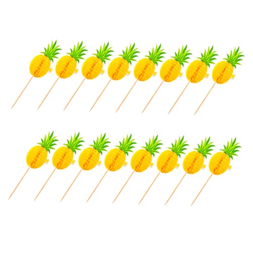 Vaguelly 30Stücke Hawaiian Party Kuchendekorationen Ananas Kuchenpickel Für Cupcakes Und Dekorative Kuchenverzierungen Für Feiern Und Events Vaguelly 30Stücke Hawaiian Party Kuchendekorationen Ananas Kuchenpickel Für Cupcakes Und Dekorative Kuchenverzierungen Für Feiern Und Events von Vaguelly