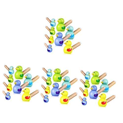 Vaguelly 32 Stk Pfeife Selbstklebende Tapete Kinderspielzeug Vogel Figur Mountainbike-zubehör Musikinstrumente Für Kinder Flaschenaufbewahrung Pfeift Hölzern Der Vogel Diashow Kleinkind von Vaguelly