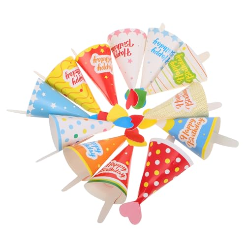 Vaguelly Cupcake Toerser 36er-pack Entzückende Papierkegelhüte Im Koreanischen Cartoon-stil Als Geburtstagsdekoration Für Erwachsene Jungen Und Mädchen Vaguelly Cupcake Toerser 36er-pack Entzückende Papierkegelhüte Im Koreanischen Cartoon-stil Als Geburtstagsdekoration Für Erwachsene Jungen Und Mädchen von Vaguelly