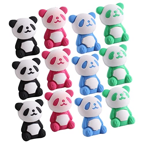 Vaguelly 36 Stück Panda Radiergummis für Lustige Tierform für Schule und Basteln Sicheres Material als oder für Aktivitäten von Vaguelly