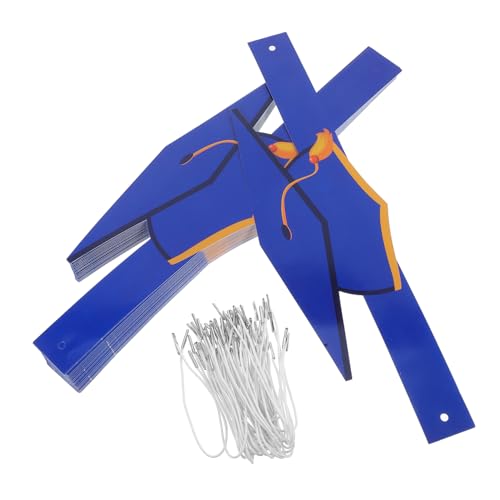 Vaguelly 36 Stück Teiliges DIY Doktorhut aus Leichtem Papier mit Verstellbarem Gummiband Klassische Abschlussfeier Partyhüte für Schulabschluss für Gruppenfeiern und Fotorequisiten Vaguelly 36 Stück Teiliges DIY Doktorhut aus Leichtem Papier mit Verstellbarem Gummiband Klassische Abschlussfeier Partyhüte für Schulabschluss für Gruppenfeiern und Fotorequisiten von Vaguelly