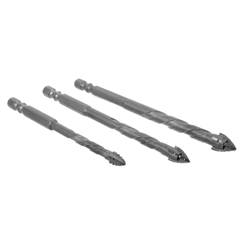 Vaguelly 3Er Set schlagbohrer mehrzweckbohrer Betonbohrer für Bohrhammer Wandbohrer Bohrkopf Wolframstahllegierung Silver von Vaguelly