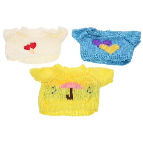Vaguelly 3pcs Mini Dolls Pullover Outfit Bären Puppen Kleidung Doll Sweater Bären Puppenversorgungen Stofftiere Outfit Puppen Kleidungsstücke Puppen Kostüme Vaguelly 3pcs Mini Dolls Pullover Outfit Bären Puppen Kleidung Doll Sweater Bären Puppenversorgungen Stofftiere Outfit Puppen Kleidungsstücke Puppen Kostüme von Vaguelly