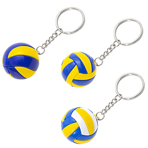 Vaguelly 3st Volleyball-modellspielzeug Multifunktionaler Taschenanhänger Kompakter Taschenanhänger Tragbarer Schlüsselanhänger Dekorativer Taschenanhänger Schlüsselbunddekor Legierung von Vaguelly