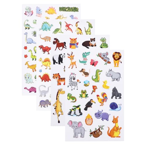 Vaguelly 4 Blätter Belohnungsaufkleber Verschiedene Cartoon Tiermotiven Selbstklebende Sticker für Lehrer Eltern und Bastelprojekte zur Motivation Schule und Zuhause Vaguelly 4 Blätter Belohnungsaufkleber Verschiedene Cartoon Tiermotiven Selbstklebende Sticker für Lehrer Eltern und Bastelprojekte zur Motivation Schule und Zuhause von Vaguelly