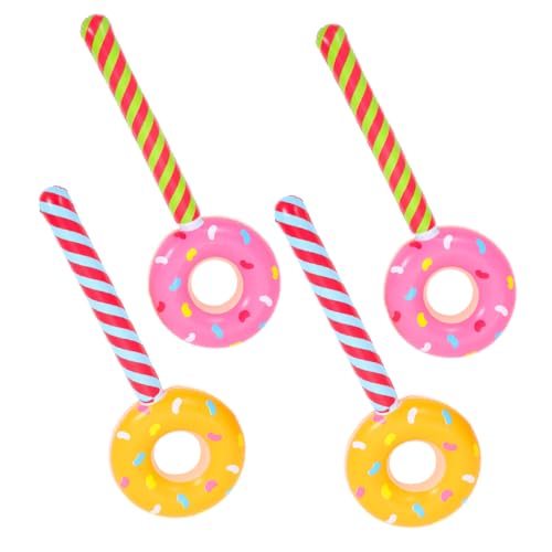 Vaguelly 4 STÜCKE Teiliges PVC Donut Luftballon Aufblasbare Lollipop Spielzeuge für Süße Donutform Partydekorationen Sicher und Vielseitig für Indoor und Outdoor Feiern Candyland Vaguelly 4 STÜCKE Teiliges PVC Donut Luftballon Aufblasbare Lollipop Spielzeuge für Süße Donutform Partydekorationen Sicher und Vielseitig für Indoor und Outdoor Feiern Candyland von Vaguelly