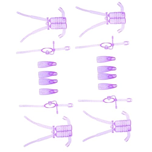 Vaguelly Puppen-tauchausrüstungsset 4 Sätze Mini-tauchzubehör-flossen Zum Spielen mit Spielzeug Vaguelly Puppen-tauchausrüstungsset 4 Sätze Mini-tauchzubehör-flossen Zum Spielen mit Spielzeug von Vaguelly