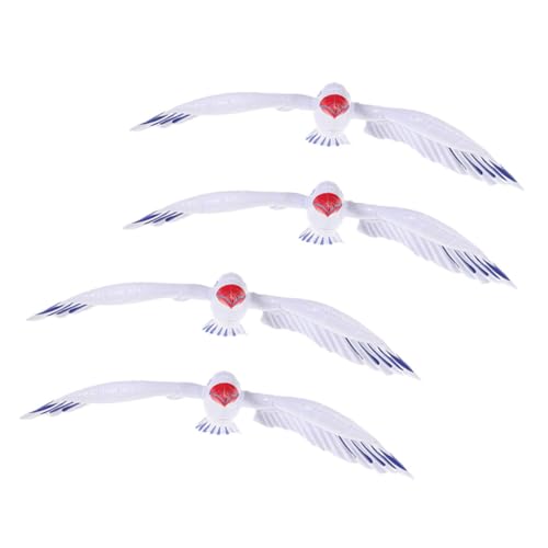 Vaguelly 4 Stück Aufblasbare Möwenwasserballon aufblasbare Meerestiere Möwenballon Dekorationen für Möwen -Ornamente Blau luftballons Schwimmbecken Figur Party PVC von Vaguelly