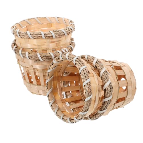 Vaguelly 4 Stück Bambus Lampenschirm Teilig Mini Gewebter Lampenschirm für Lichterketten Rustikales Design Kreativer Stil für Zuhause und Büro Vaguelly 4 Stück Bambus Lampenschirm Teilig Mini Gewebter Lampenschirm für Lichterketten Rustikales Design Kreativer Stil für Zuhause und Büro von Vaguelly