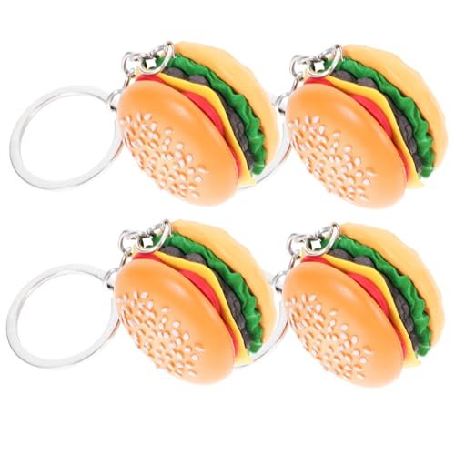 Vaguelly 4 Stück Burger Schlüsselanhänger Lustige Fast Food Anhänger aus Dekorative Charms für Taschen Kreative Niedliches Design für Vaguelly 4 Stück Burger Schlüsselanhänger Lustige Fast Food Anhänger aus Dekorative Charms für Taschen Kreative Niedliches Design für von Vaguelly