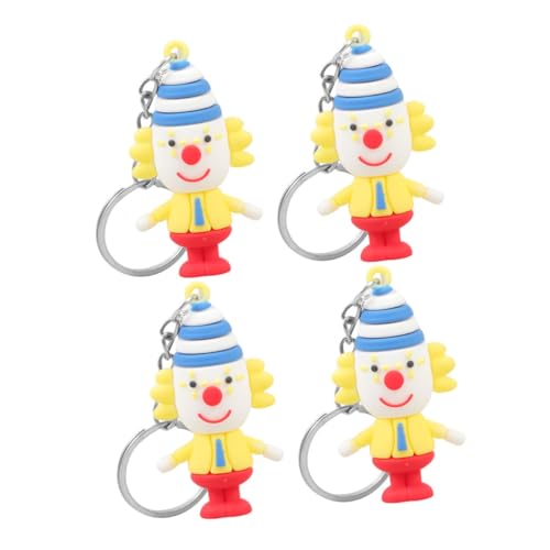 Vaguelly 4 Stück Clown Schlüsselanhänger Lustige Clown Figurinen Taschen und Rucksackanhänger Kreative Dekoration für Partys und Festivals Langlebig und Modern Vaguelly 4 Stück Clown Schlüsselanhänger Lustige Clown Figurinen Taschen und Rucksackanhänger Kreative Dekoration für Partys und Festivals Langlebig und Modern von Vaguelly