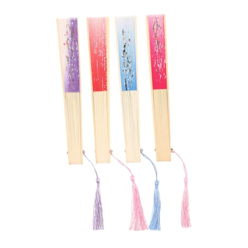 Vaguelly 4 Stück Faltbare Handfächer aus Leichte Umweltfreundliche Klappfächer für Hochzeiten Festivals Partys und Foto Requisiten Vielseitiges Dekorations und Geschenkaccessoire Vaguelly 4 Stück Faltbare Handfächer aus Leichte Umweltfreundliche Klappfächer für Hochzeiten Festivals Partys und Foto Requisiten Vielseitiges Dekorations und Geschenkaccessoire von Vaguelly
