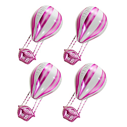 Vaguelly 4 Stück Heißluftballon Heißluftfolienballon Geburtstagsballons Geburtstagsparty Ballon Aluminiumfolienballon Kindergeburtstagsballon Geburtstagsparty Dekorationen von Vaguelly