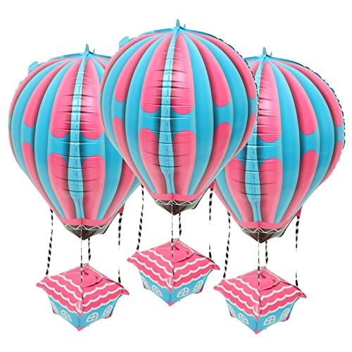 Vaguelly 4 Stück Heißluftballon party kinderparty geldschrank karnawal Größer Ballonbogen-Set in Roségold hochzeitsdeko Luftballons für Geburtstagsfeiern Partyzubehör Aluminiumfolie von Vaguelly