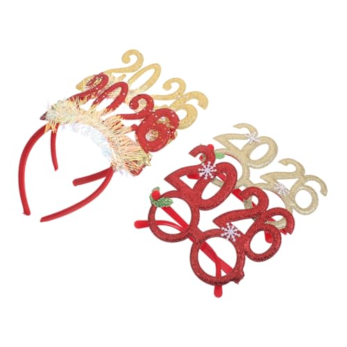 Vaguelly 4 Stück Teiliges Glitzer Neujahrs Haarband und Partygemütlichkeit Funkelnde Festtagsbrille für Silvesterfeiern und Feiertagsdekorationen für Unvergessliche Feiern Vaguelly 4 Stück Teiliges Glitzer Neujahrs Haarband und Partygemütlichkeit Funkelnde Festtagsbrille für Silvesterfeiern und Feiertagsdekorationen für Unvergessliche Feiern von Vaguelly
