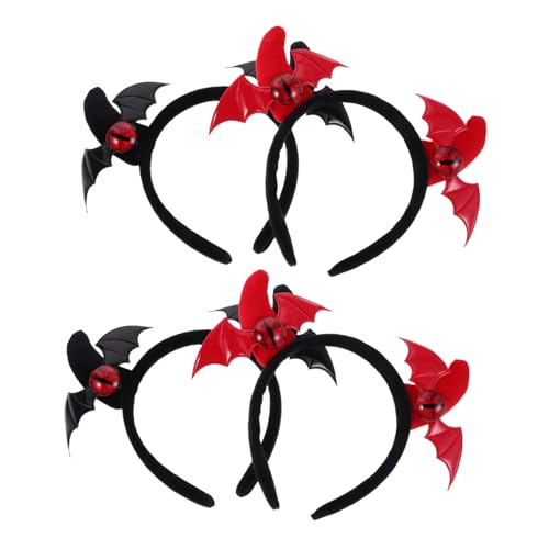Vaguelly 4 Stück Teiliges Halloween Teufelshörner Haarreif Leichtes Komfortables Dämonen Haar-accessoire für Frauen und Mädchen für Party Cosplay und Gothic Look von Vaguelly