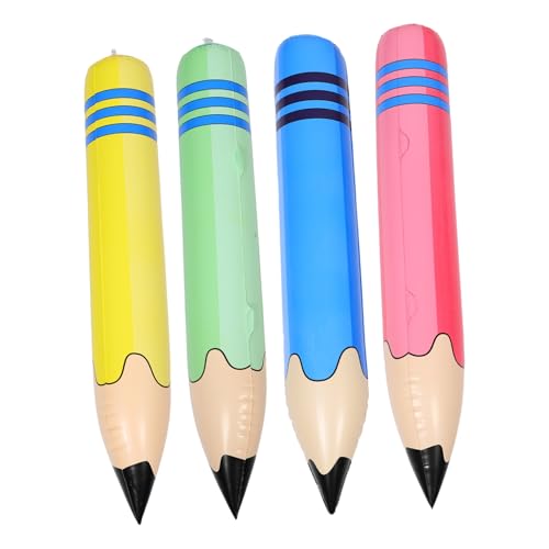 Vaguelly 4 Stück Teiliges Jumbo PVC Aufblasbares Große Farbige Schulklassenzimmer-dekoration für Kreative Sichere Langlebige für Abschluss Schulanfangsfeiern von Vaguelly