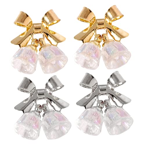 Vaguelly 4 Stück Teiliges Nail Decor Weihnachten mit Kristall Glocken Nagelstuds Schleifen Nagel Charms Gold und Silber Festliche Xmas Nagelkunst Accessoires für Diy Maniküre Vaguelly 4 Stück Teiliges Nail Decor Weihnachten mit Kristall Glocken Nagelstuds Schleifen Nagel Charms Gold und Silber Festliche Xmas Nagelkunst Accessoires für Diy Maniküre von Vaguelly