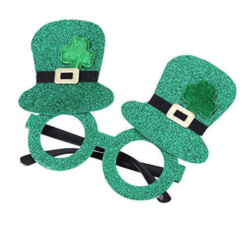 Vaguelly 4 Stück Teiliges Shamrock Partybrillen Set Glitzernde Festivalbrille Auffällige Eyewear Accessoires für Karneval Kostüm und Maskenbälle Langlebig und Formstabil für Patrick's Day Vaguelly 4 Stück Teiliges Shamrock Partybrillen Set Glitzernde Festivalbrille Auffällige Eyewear Accessoires für Karneval Kostüm und Maskenbälle Langlebig und Formstabil für Patrick's Day von Vaguelly