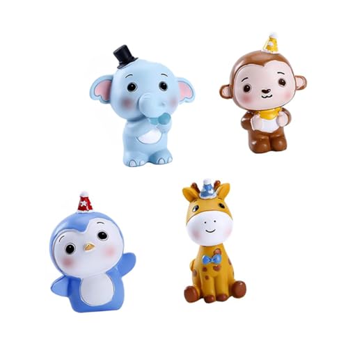 Vaguelly 4 Stück Teiliges Tierfiguren Tortendeko Cartoon Waldtiere aus Resin für Kindergeburtstag Tischdekoration und Kreative Kuchengestaltung Vaguelly 4 Stück Teiliges Tierfiguren Tortendeko Cartoon Waldtiere aus Resin für Kindergeburtstag Tischdekoration und Kreative Kuchengestaltung von Vaguelly