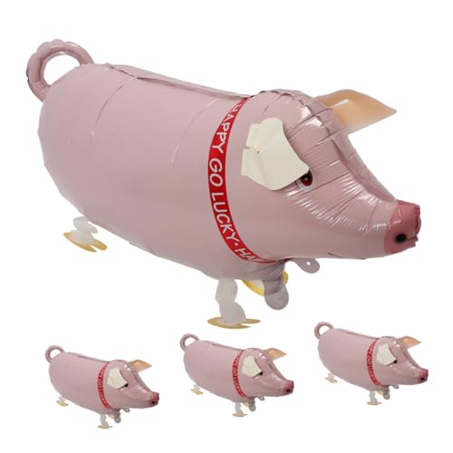 Vaguelly 4 Stück Wandelnde Schweine-luftballons, Wandelnde Tiere, Luftballons, Schweine-luftballons, Bauernhof-tier-luftballons, Dekorative Luftballons, Party-tier-luftballons Vaguelly 4 Stück Wandelnde Schweine-luftballons, Wandelnde Tiere, Luftballons, Schweine-luftballons, Bauernhof-tier-luftballons, Dekorative Luftballons, Party-tier-luftballons von Vaguelly