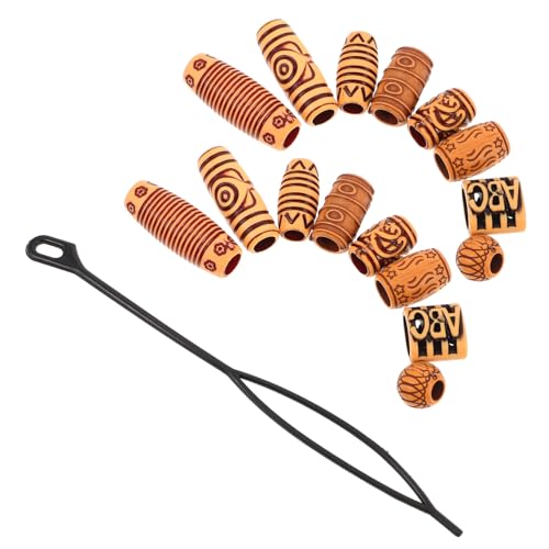 Vaguelly 40 Stück Große Loch Kunststoff Holzperlen Haarschmuck Zubehör für Zöpfe Einzigartige Geschnitzte Deko für Afro Hairstyles für Diy Projekte und Kulturellen Ausdruck Vaguelly 40 Stück Große Loch Kunststoff Holzperlen Haarschmuck Zubehör für Zöpfe Einzigartige Geschnitzte Deko für Afro Hairstyles für Diy Projekte und Kulturellen Ausdruck von Vaguelly