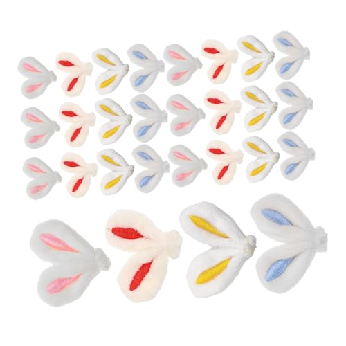 Vaguelly 40 Stück Teiliges DIY Plüsch Hasenohren Weiche Bastel Accessoires für Haarclips Haarbänder und Scrapbooking Bunte Party Deko für Mädchen und Kreative Bastelprojekte Vaguelly 40 Stück Teiliges DIY Plüsch Hasenohren Weiche Bastel Accessoires für Haarclips Haarbänder und Scrapbooking Bunte Party Deko für Mädchen und Kreative Bastelprojekte von Vaguelly