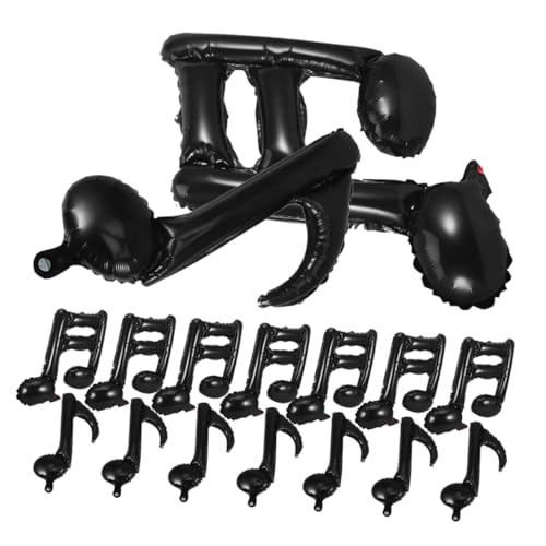 Vaguelly 40 Stück Teiliges Musiknoten Aluminiumfolie Luftballons Schwarz Musikalische Partydekoration für Shower Hochzeit Geburtstag Konzert Bar Bühne Vaguelly 40 Stück Teiliges Musiknoten Aluminiumfolie Luftballons Schwarz Musikalische Partydekoration für Shower Hochzeit Geburtstag Konzert Bar Bühne von Vaguelly