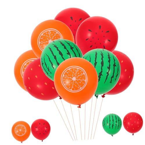 Vaguelly 40 Stück Tropische für Sommer Geburtstagsparty Hawaii Deko mit Wassermelon Erdbeeren Orangen als Fotorequisiten und von Vaguelly