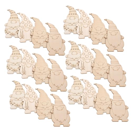 Vaguelly 40 Stück Weihnachts Gnome Holzdekor Unlackierte Holzanhänger DIY Gnome Form Holzscheiben für Festliche Dekoration Kinderfreundliches Bastelmaterial für Weihnachten Vaguelly 40 Stück Weihnachts Gnome Holzdekor Unlackierte Holzanhänger DIY Gnome Form Holzscheiben für Festliche Dekoration Kinderfreundliches Bastelmaterial für Weihnachten von Vaguelly