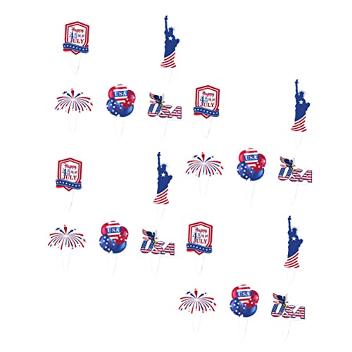 Vaguelly 40Stücke Independence Day Party Cake Toppers Amerikanische Flaggen Topper Für Kuchen Festliche Tortendekoration Für Juli Feierlichkeiten Für Geburtstagsfeiern Vaguelly 40Stücke Independence Day Party Cake Toppers Amerikanische Flaggen Topper Für Kuchen Festliche Tortendekoration Für Juli Feierlichkeiten Für Geburtstagsfeiern von Vaguelly