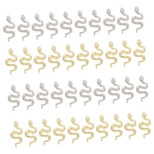 Vaguelly 40Stücke Schlangen Charms Nageldekor Zubehör für DIY Maniküre Nagelkunst und Rostfrei für Nail Art Enthusiasten Vaguelly 40Stücke Schlangen Charms Nageldekor Zubehör für DIY Maniküre Nagelkunst und Rostfrei für Nail Art Enthusiasten von Vaguelly
