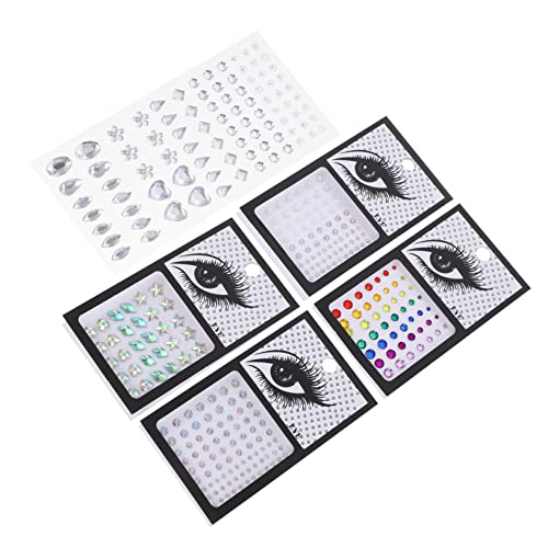 Vaguelly 5 Blätter Augen Schmuckstein Set Selbstklebende Gesichtsjuwelen Ab Farben Strass für Partys Festivals Halloween Cosplay Hochtemperaturbeständig Vielseitig Verwendbar für Körper Vaguelly 5 Blätter Augen Schmuckstein Set Selbstklebende Gesichtsjuwelen Ab Farben Strass für Partys Festivals Halloween Cosplay Hochtemperaturbeständig Vielseitig Verwendbar für Körper von Vaguelly