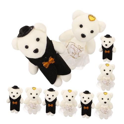 Vaguelly 5 Paare Mini Plüschbären Weiche Kuscheltiere als Hochzeitsdekoration und Blumenstrauß Zubehör Kompakte für Valentinstag Geburtstag Liebe Ausdrücken Niedliche Geschenkidee Vaguelly 5 Paare Mini Plüschbären Weiche Kuscheltiere als Hochzeitsdekoration und Blumenstrauß Zubehör Kompakte für Valentinstag Geburtstag Liebe Ausdrücken Niedliche Geschenkidee von Vaguelly