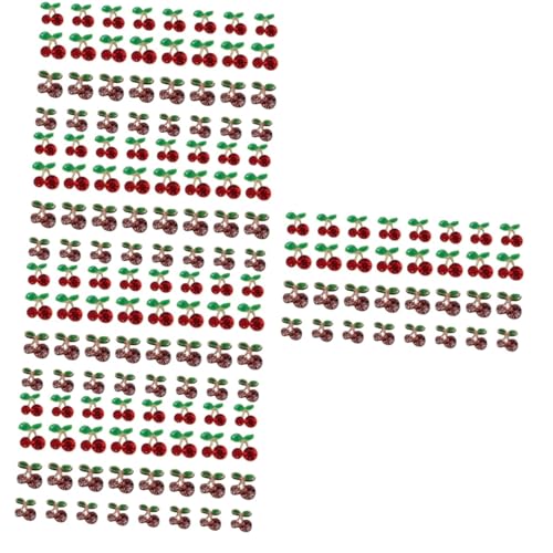 Vaguelly 5 Sätze Kirsche Nail Art Schmuck Nail Decoration Herbst Nail Art Charme Nieten Weihnachtsdeko Kirschenanhänger Selber Machen Nagelanhänger Für Frauennägel Legierung 32 Stück * 5 von Vaguelly