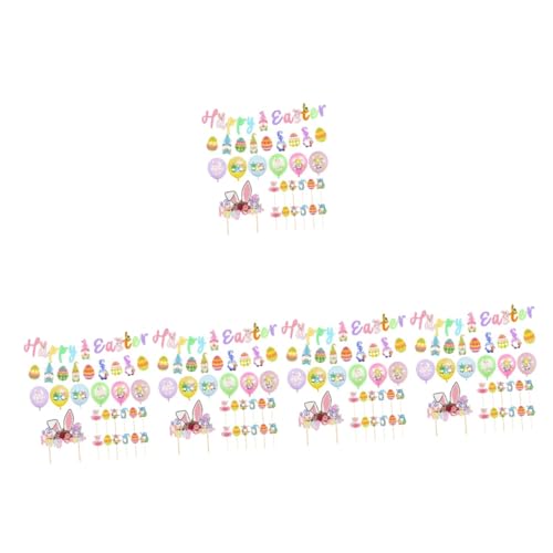 Vaguelly Gastgeschenke 5 Sätze Gänseblümchen-Dekorationen Gänseblümchen- Luftballons Ornament Gänseblümchen-Ballonbogen Party-Kulisse Kuchen einstellen Lebensmittel schmücken Ammer von Vaguelly