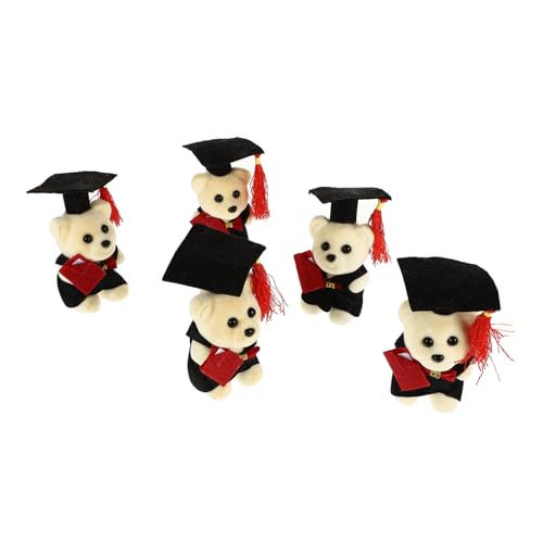 Vaguelly 5 Stück Dr. Bärenpuppe Absolventen Abschluss Handwerk Puppenfigur Bärengraduierung in der Kappe Puppenornament Graduierungsbär in Mütze Vlies Vaguelly 5 Stück Dr. Bärenpuppe Absolventen Abschluss Handwerk Puppenfigur Bärengraduierung in der Kappe Puppenornament Graduierungsbär in Mütze Vlies von Vaguelly