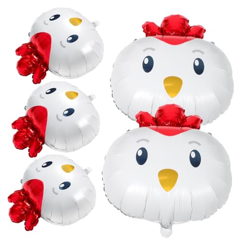 Vaguelly 5 Stück Küken-ballon Hühnergeburtstagsdekoration Bauernhof Ballons Huhn-geburtstagsdekoration Geburtstagsballons Aus Aluminium Hühner-geburtstagsparty-dekorationen Aluminiumfolie Vaguelly 5 Stück Küken-ballon Hühnergeburtstagsdekoration Bauernhof Ballons Huhn-geburtstagsdekoration Geburtstagsballons Aus Aluminium Hühner-geburtstagsparty-dekorationen Aluminiumfolie von Vaguelly