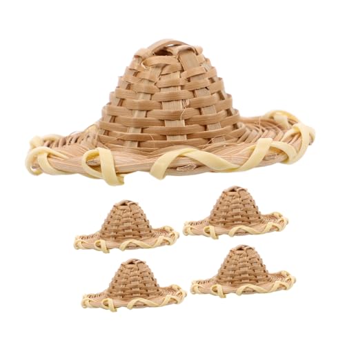 Vaguelly 5 Stück Mini Handgefertigte Rattan Hüte Teiliges Rustikale Puppenhüte für Diy Bastelprojekte Charmante Miniaturhüte für Puppenhaus Zubehör und Kreative Dekorationen Vaguelly 5 Stück Mini Handgefertigte Rattan Hüte Teiliges Rustikale Puppenhüte für Diy Bastelprojekte Charmante Miniaturhüte für Puppenhaus Zubehör und Kreative Dekorationen von Vaguelly