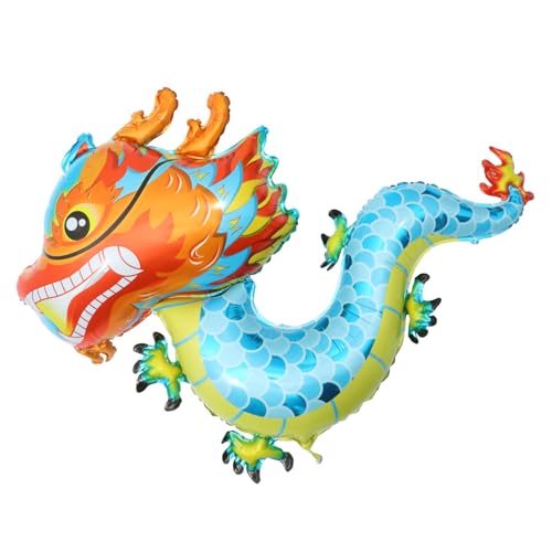 Vaguelly 5 Stück Teiliges Drachen Folienballons für Neujahrsparty Dekorative Jumbo Ballons Einfach Aufzublasen Entleeren Traditionelles Design Perfektes Partyzubehör für Feierlichkeiten von Vaguelly