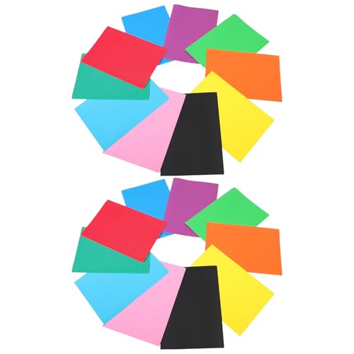 Vaguelly 50 Blatt Wellpappe: Wellpappe-Bastelpapier für Kinder – faltbares und farbiges Origami-Papier für DIY-Kunstprojekte, Dekorationen und Kartenherstellung von Vaguelly