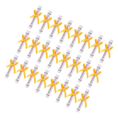 Vaguelly 50 Stück Abschlussfeier-Dekorationen Whliane Vlies-Figur- Mini-abschlusszeugnis-Modelle für Die Abschlusssaison Vaguelly 50 Stück Abschlussfeier-Dekorationen Whliane Vlies-Figur- Mini-abschlusszeugnis-Modelle für Die Abschlusssaison von Vaguelly
