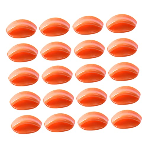 Vaguelly 50 Stück Kleiner Entenschnabel Entenmaske handgefertigte Puppenzubehör stickig Babyspielzeug kleine Tränenpuppe Bausätze Frosch Spielzeugmund Mund-Kit DIT-Mund Mund aus Harz Orange von Vaguelly