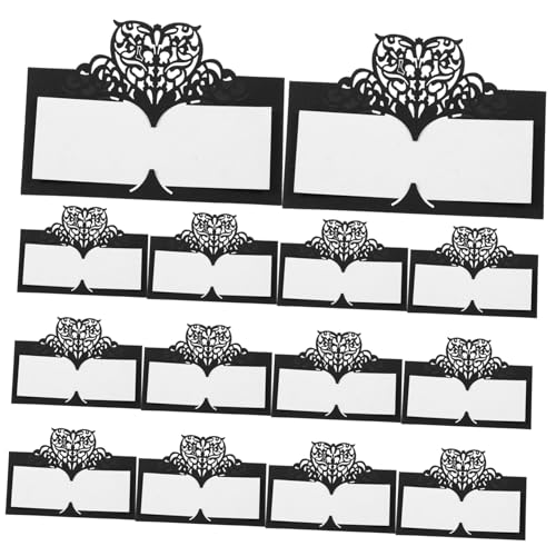 Vaguelly 50 Stück Namenskartenpapier Tabellennamenkarten Dekorationen Hochzeitskarte Tag Tischkarten Für Die Tischdekoration Du Sitzkarten Party Platzierung Wünschen Kartentisch Gruß Black Vaguelly 50 Stück Namenskartenpapier Tabellennamenkarten Dekorationen Hochzeitskarte Tag Tischkarten Für Die Tischdekoration Du Sitzkarten Party Platzierung Wünschen Kartentisch Gruß Black von Vaguelly