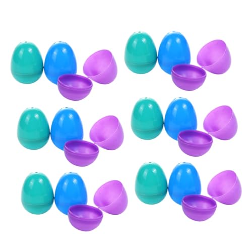 Vaguelly Ostern Für Jungen 50 Stück Leere Ostereier Plastikspielzeug Dekoration Zufällige Farbe von Vaguelly