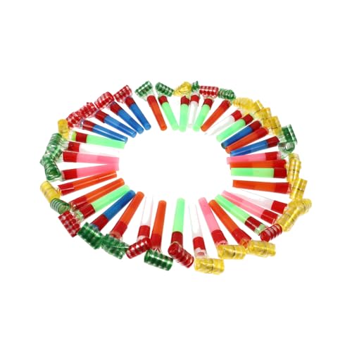 Vaguelly 50 Stücke Kinder Pfeife Spielzeug Lustig Jubelnder Blowout Geburtstagsfeiergebläse Vaguelly 50 Stücke Kinder Pfeife Spielzeug Lustig Jubelnder Blowout Geburtstagsfeiergebläse von Vaguelly